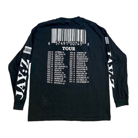RARE Jay Z Parental Advisory Tour Long Sleeved T Shirt Size XLarge - Picture 4 of 5